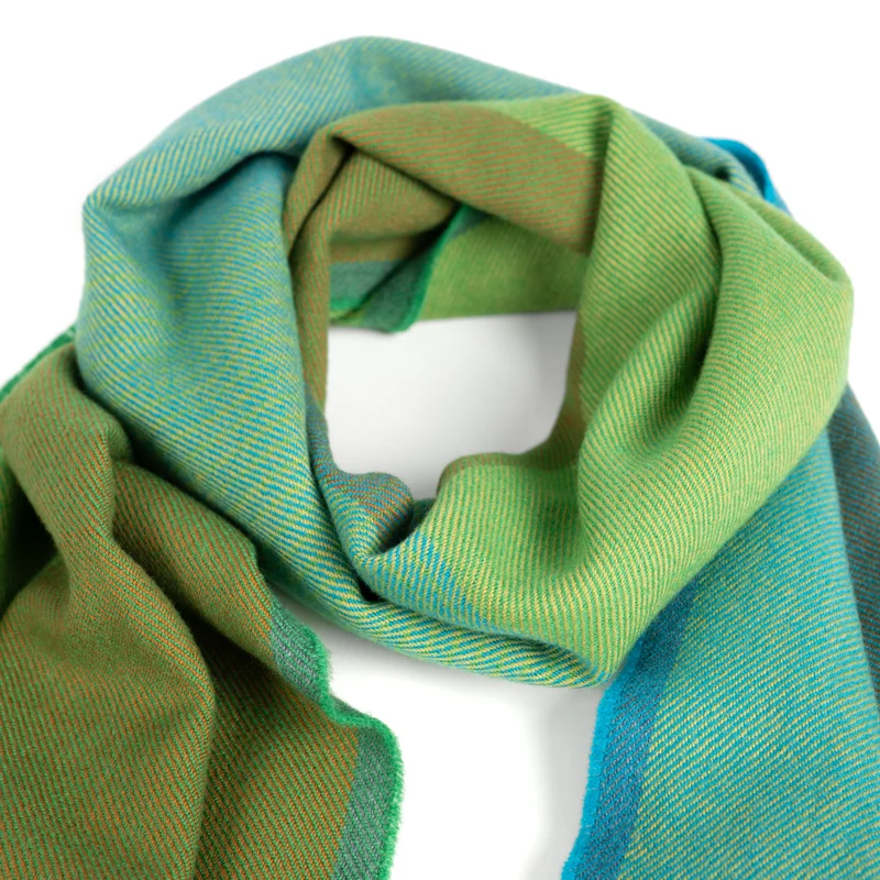 Merino-Schal "Green Valley"
