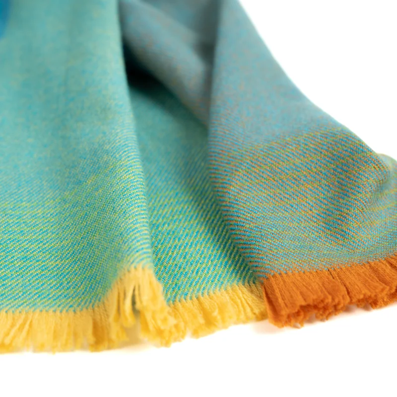 Merino-Schal "Green Valley"