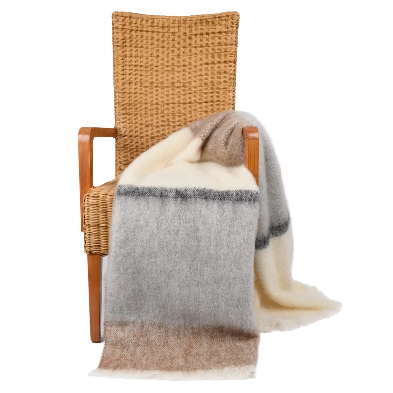 Mohairdecke "Marmor"