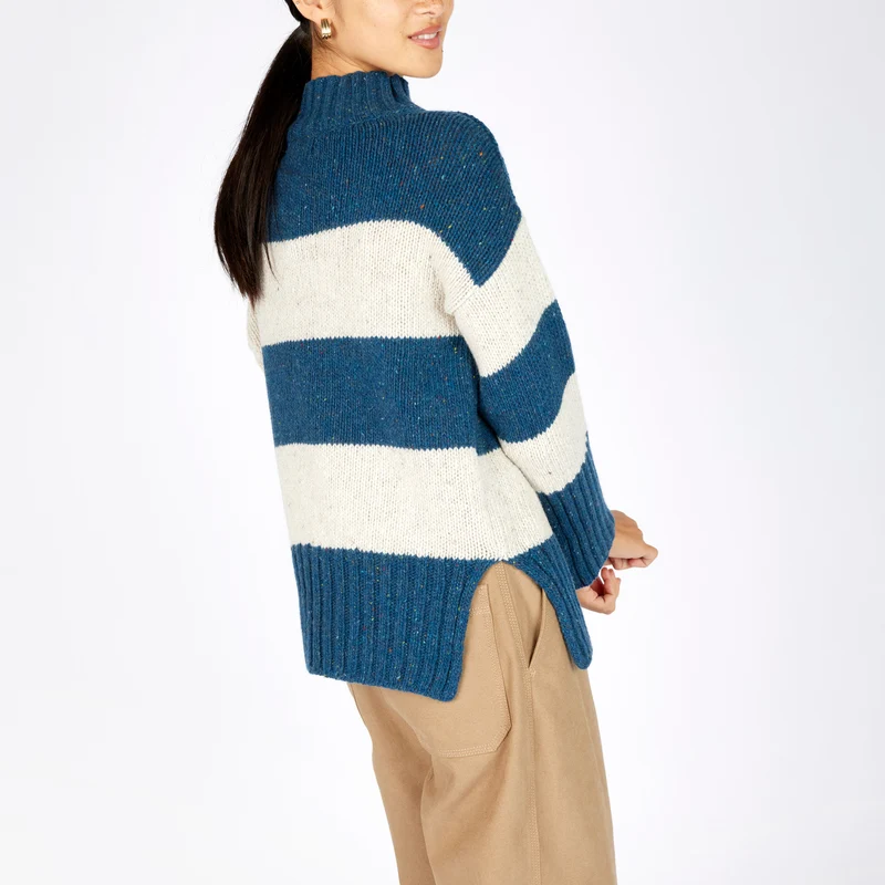 Bequemer Damenpullover in maritimem Look