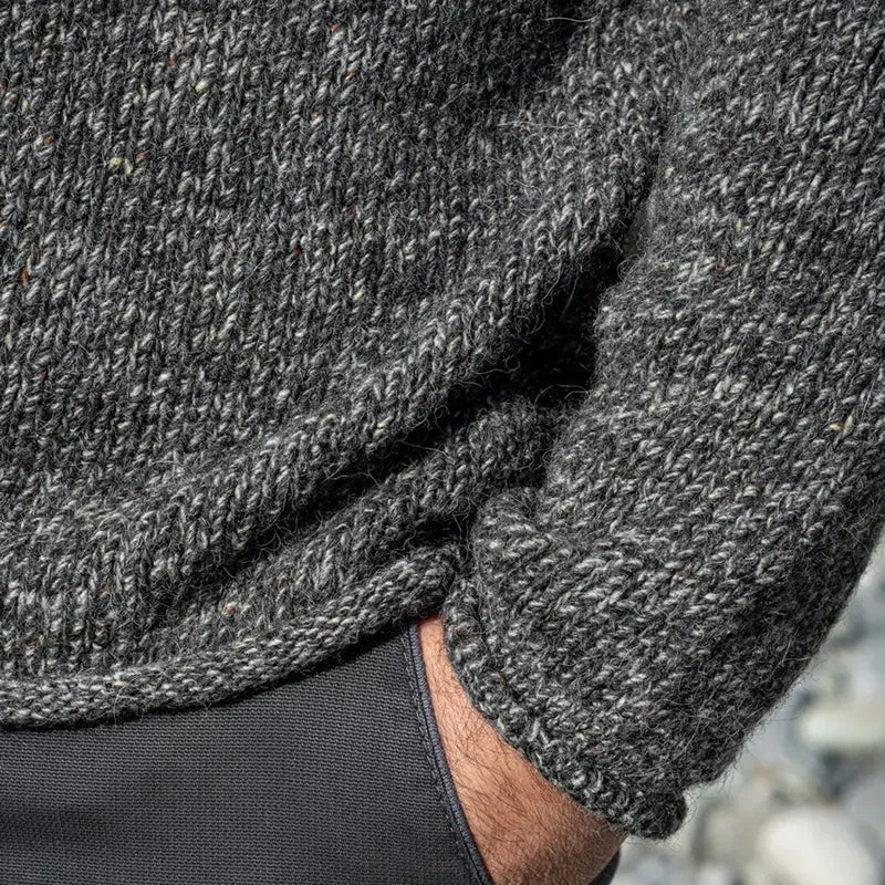Herrenpullover aus Merinowolle und Alpaka