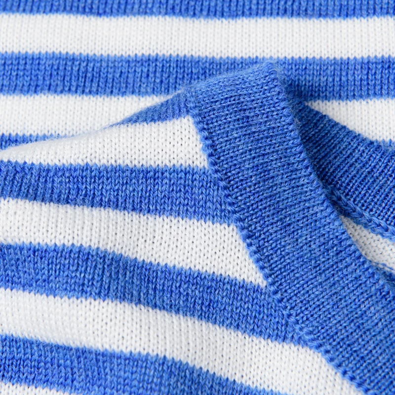 Feiner Langarm-Wollpullover aus Merinowolle