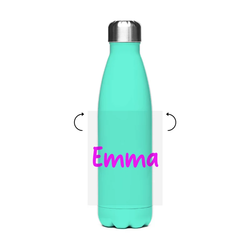 Schultrinkflasche "Einhorn" aus Edelstahl - individuelle Thermoflasche