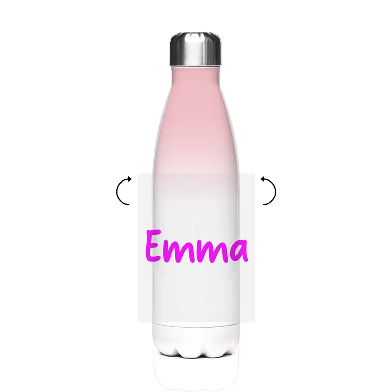 Schultrinkflasche "Einhorn" aus Edelstahl - individuelle Thermoflasche