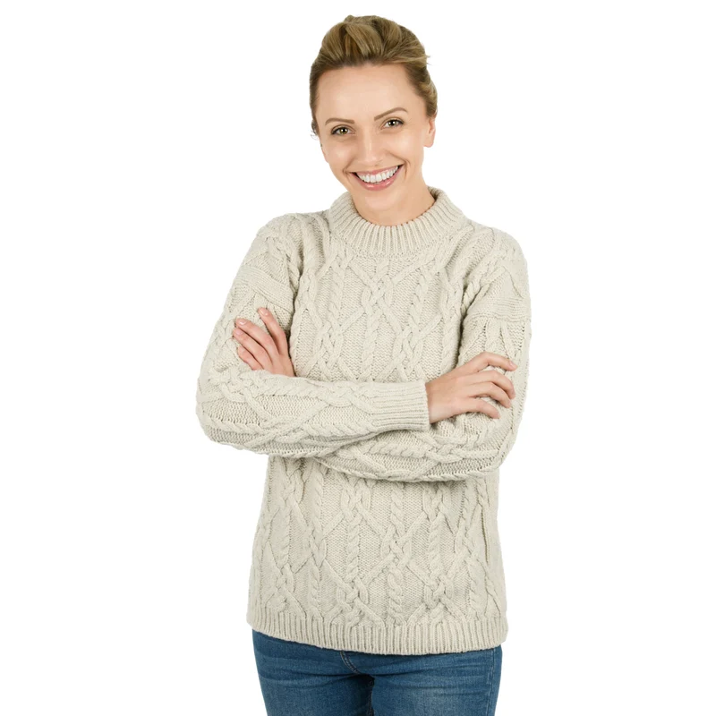 Aran Pullover-Ecru