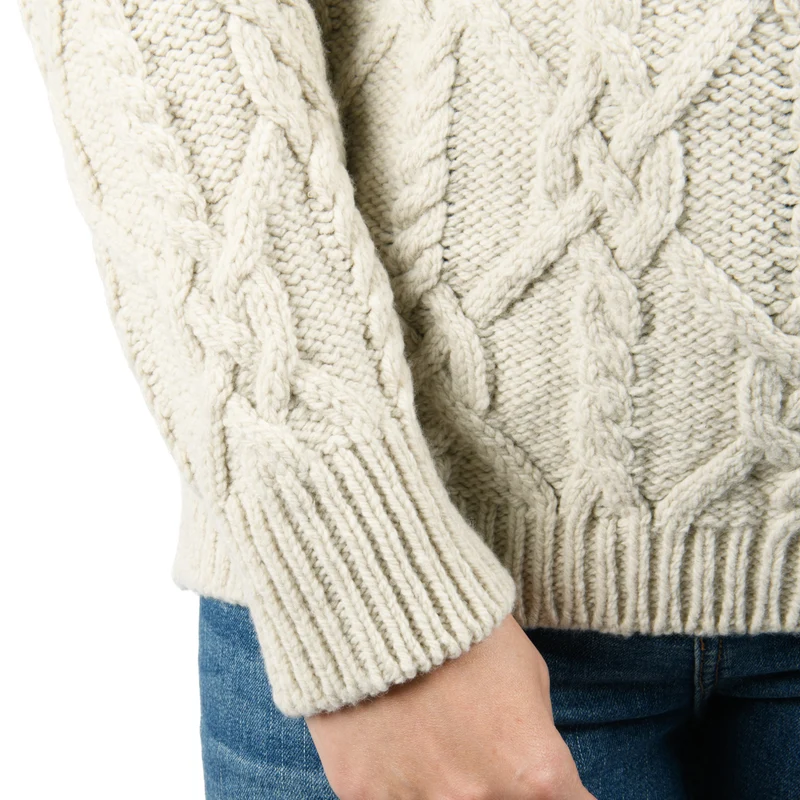 Aran Pullover-Ecru