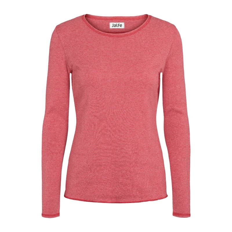 Bio-Baumwoll-Shirt, fein geringelt