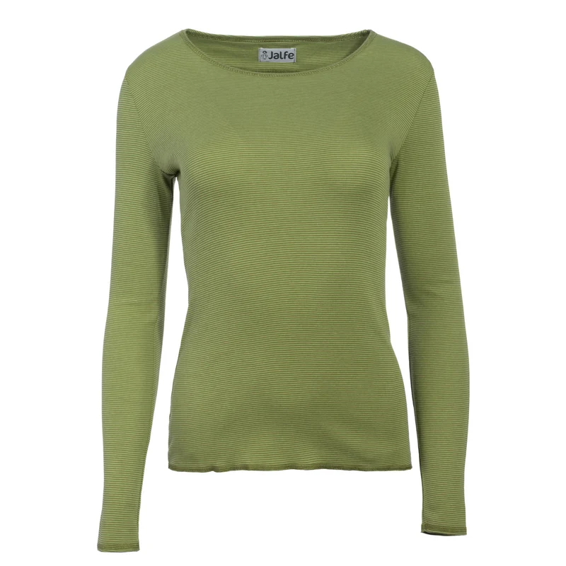 Bio-Baumwoll-Shirt, fein geringelt