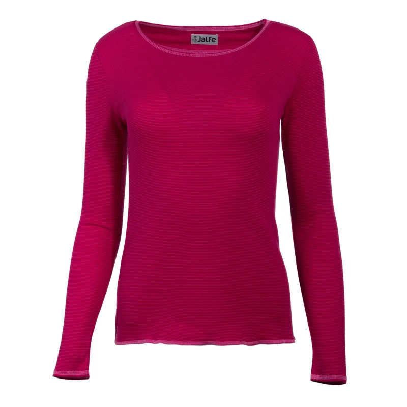 Bio-Baumwoll-Shirt, fein geringelt