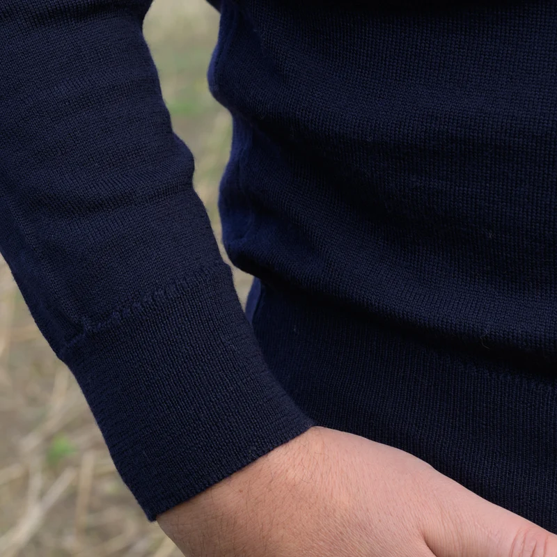 Herrenpullover mit Polokragen "Howard" - Navy