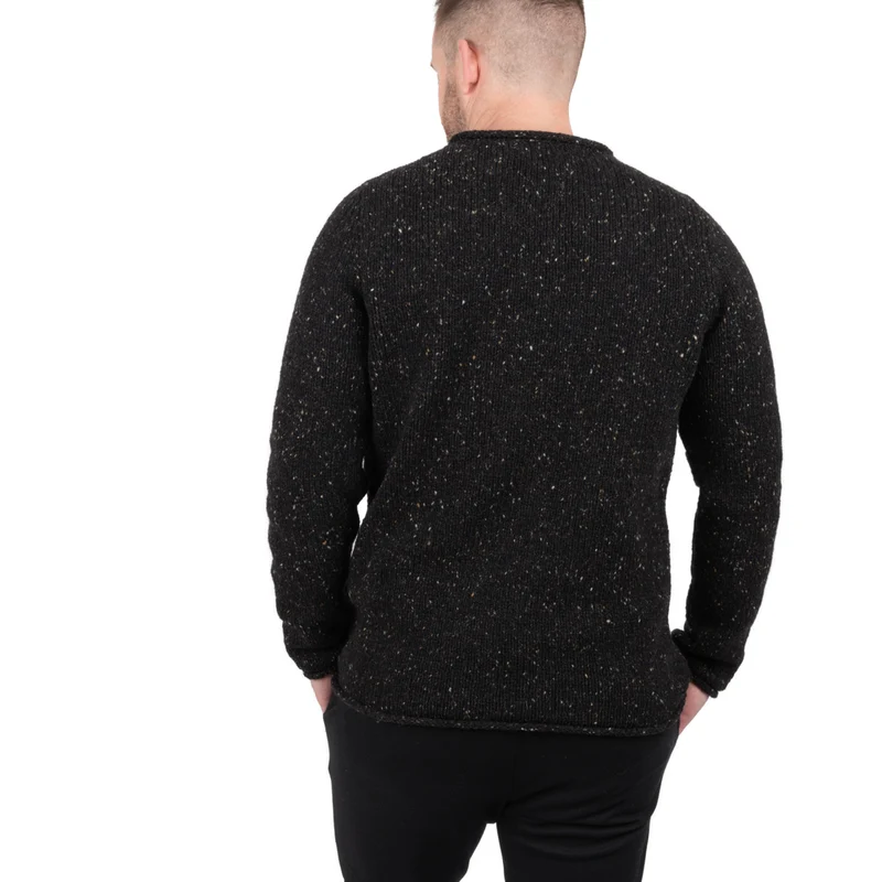 Herrenpullover mit Rollrand
