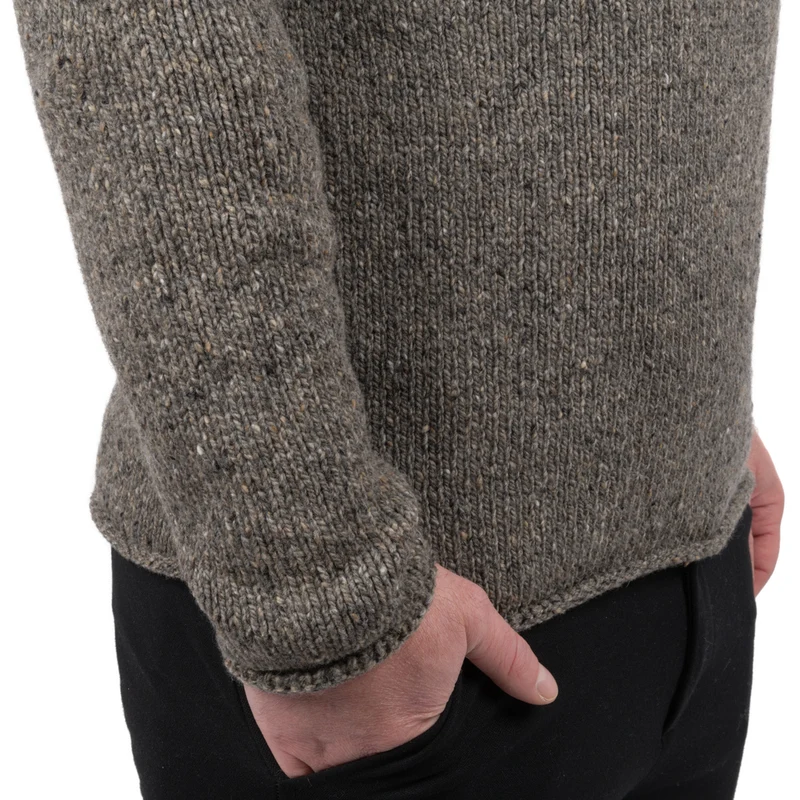 Herrenpullover mit Rollrand