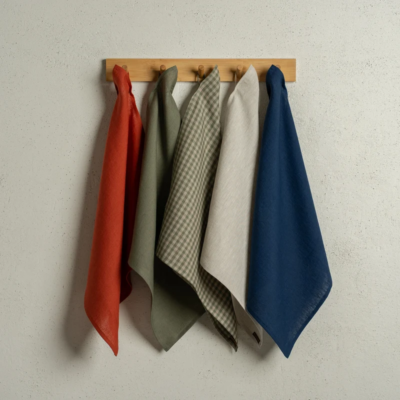 Leinen Geschirrtuch Quadrat