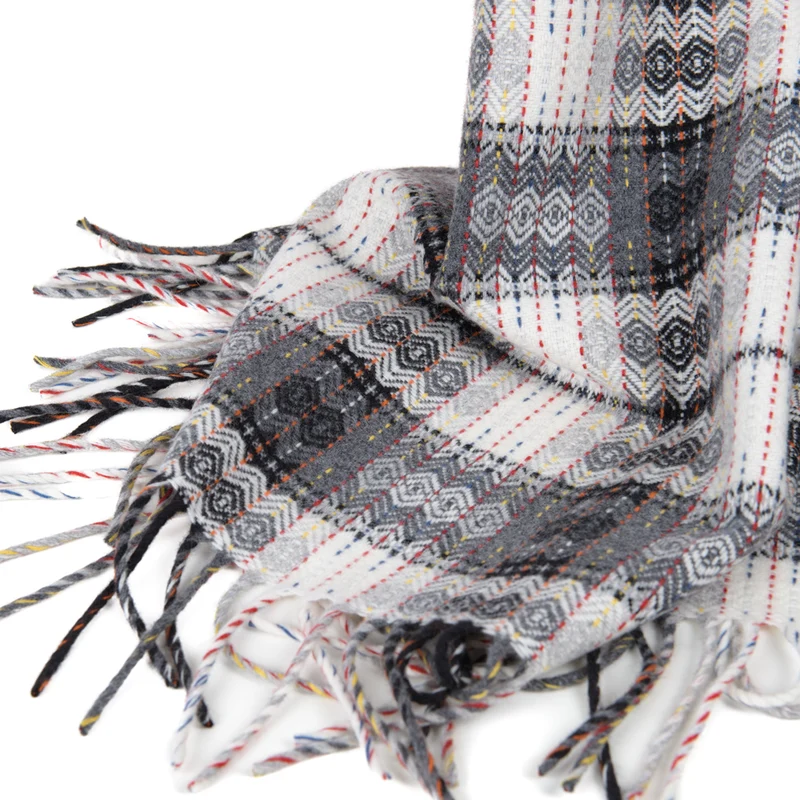 Feines Wollplaid "Bunte Diamanten"
