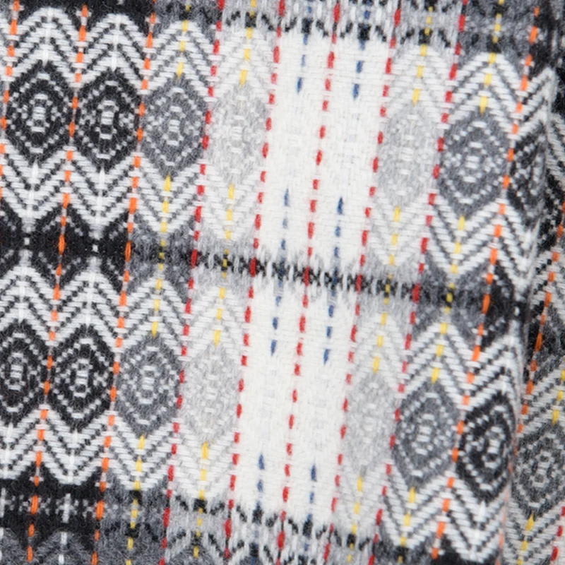 Feines Wollplaid "Bunte Diamanten"