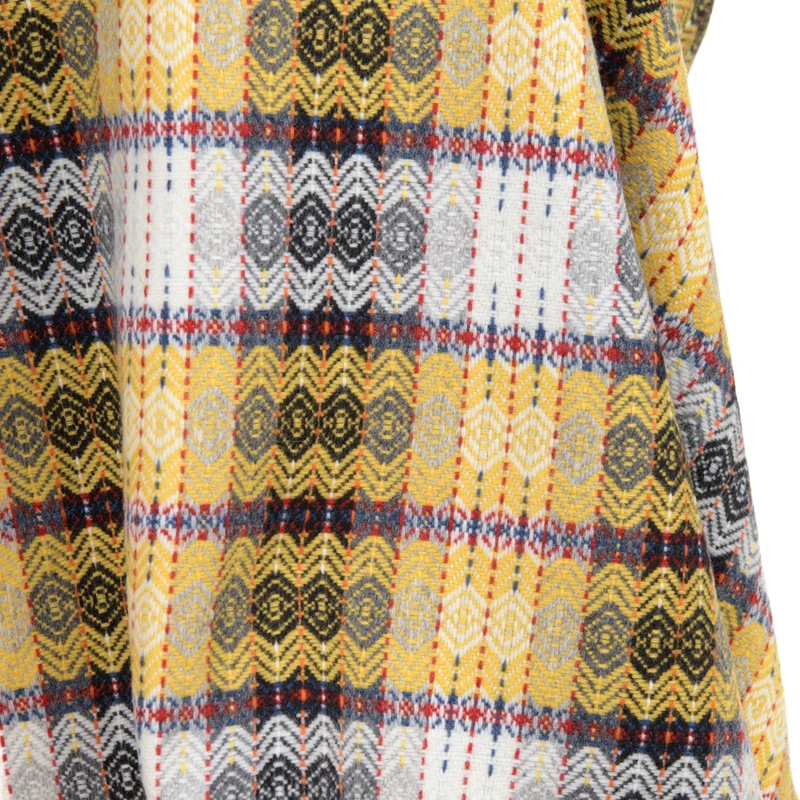 Feines Wollplaid "Bunte Diamanten"