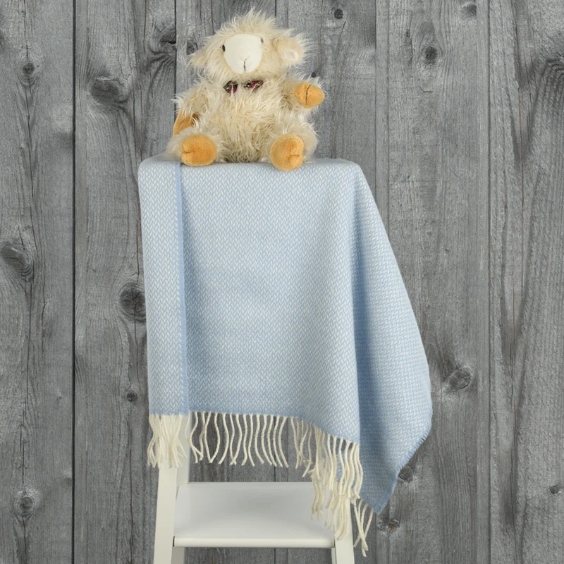 Kuschelweiche Babydecke - Baby Blue