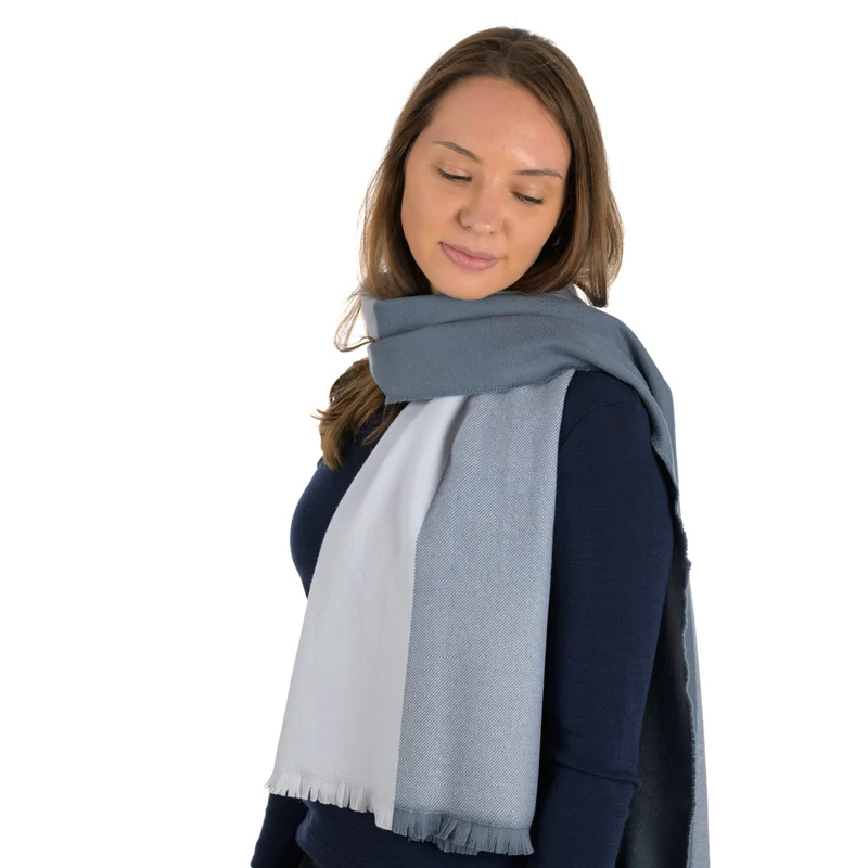 Merino-Schal "Winterhimmel"