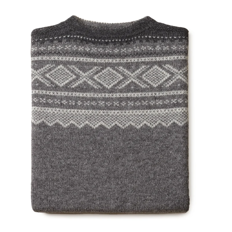Strickpullover „Marius“ - Mørk grå