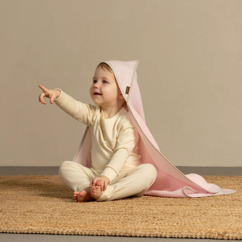 Leinen Kapuzen-Badetuch für Babys