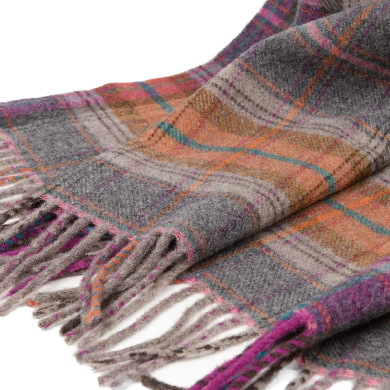 Buntes Lammwollplaid "Classico"