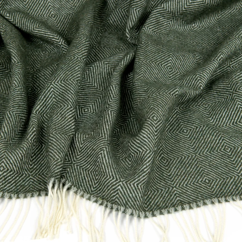 Weiche Merino-Wolldecke "DIAMANT"