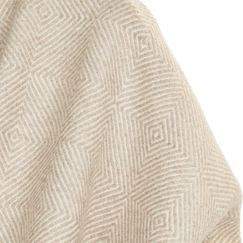 Weiche Merino-Wolldecke "DIAMANT"
