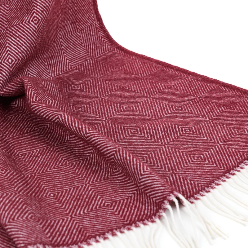 Weiche Merino-Wolldecke "DIAMANT"