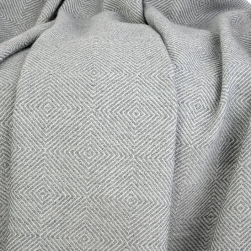Weiche Merino-Wolldecke "DIAMANT"