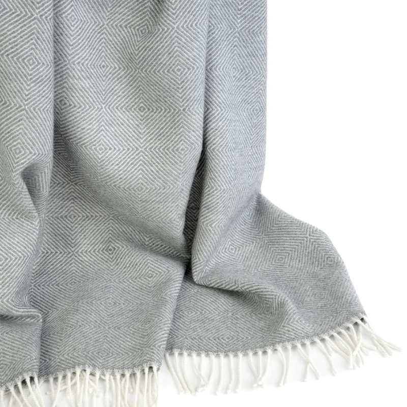 Weiche Merino-Wolldecke "DIAMANT"
