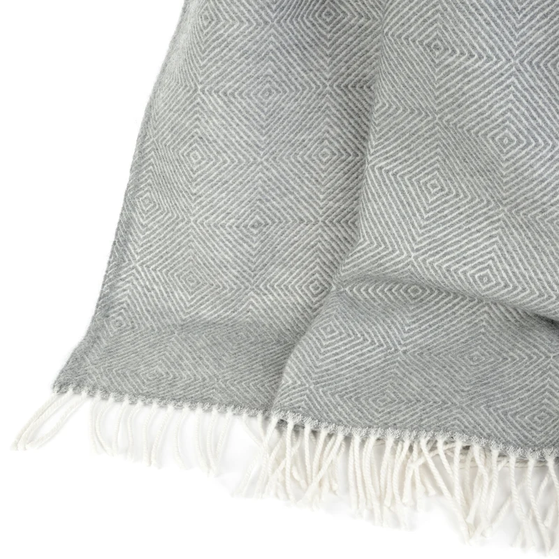 Weiche Merino-Wolldecke "DIAMANT"