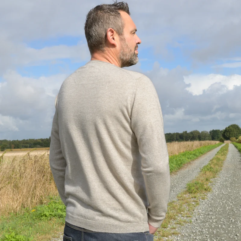 Feiner Herren Rundhalspullover
