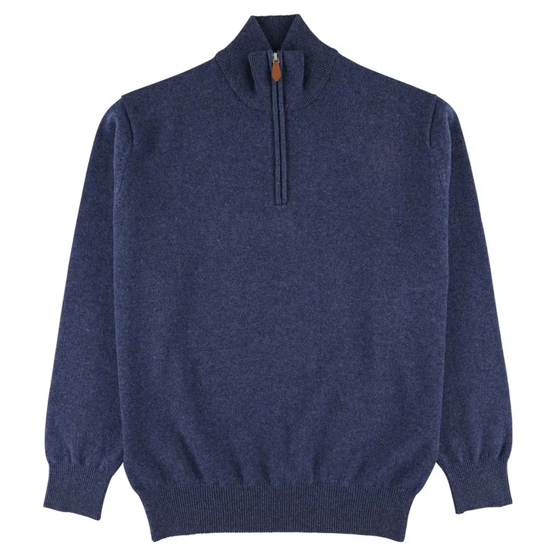 Herrenpullover mit Zipper