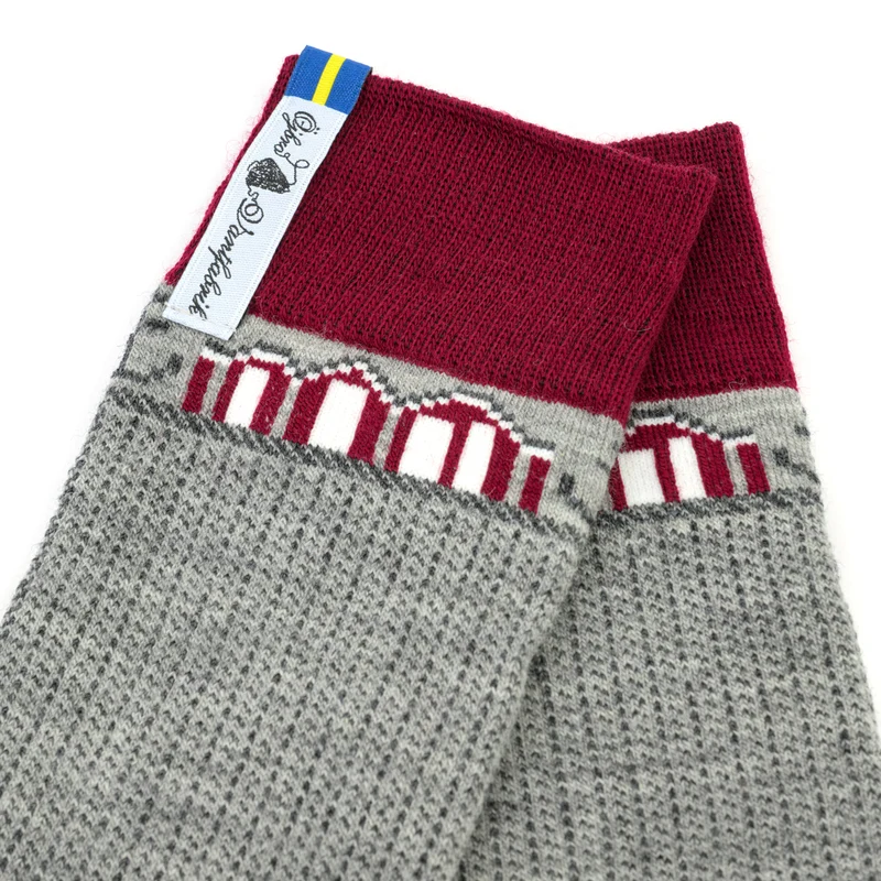 Merino-Wollsocken "SKAFTÖ GRÅ"