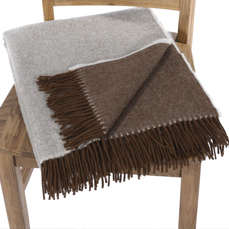 Lammwolldecke "Cappuccino"