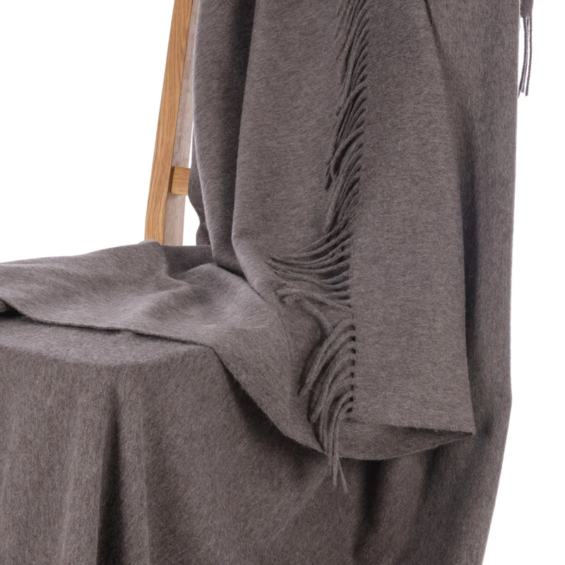 Feines Lammwollplaid mit Kaschmir "MODENA"