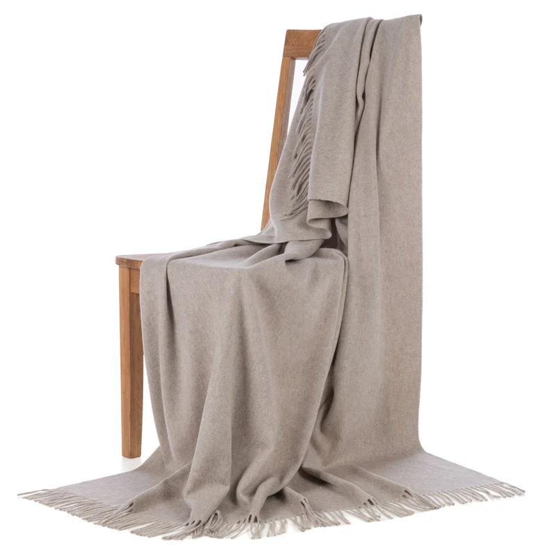 Feines Lammwollplaid mit Kaschmir "MODENA"