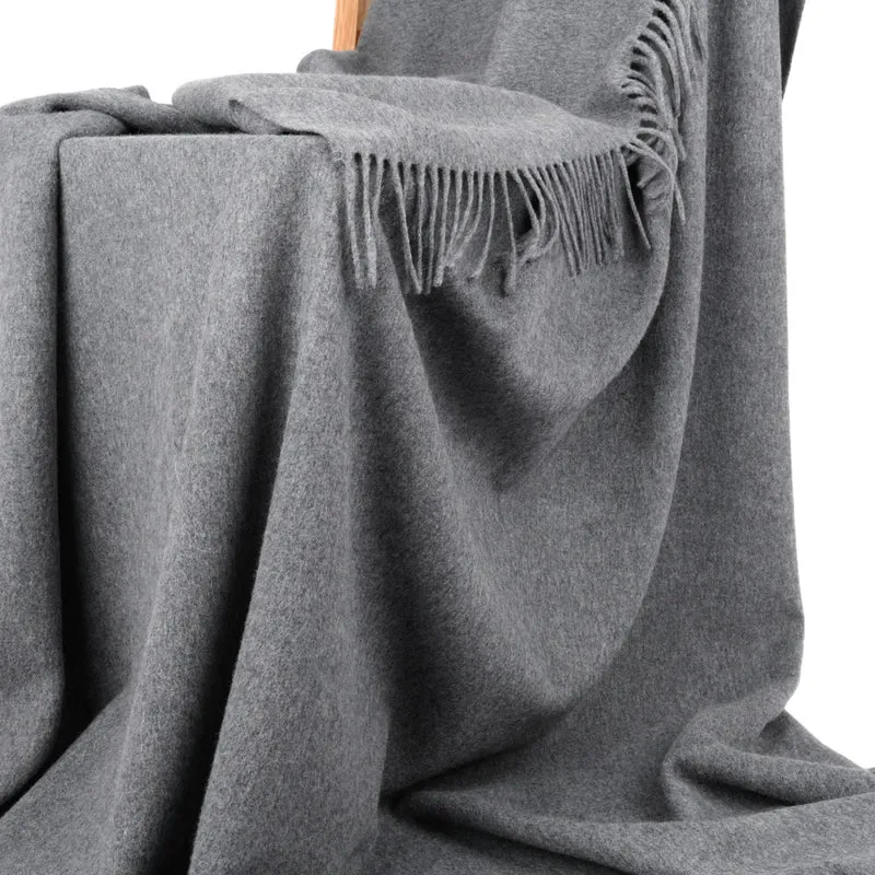 Feines Lammwollplaid mit Kaschmir "MODENA"