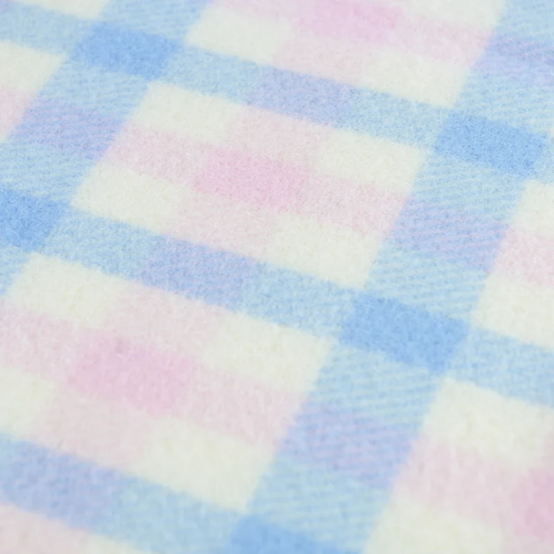 Babydecke rosa/blau kariert