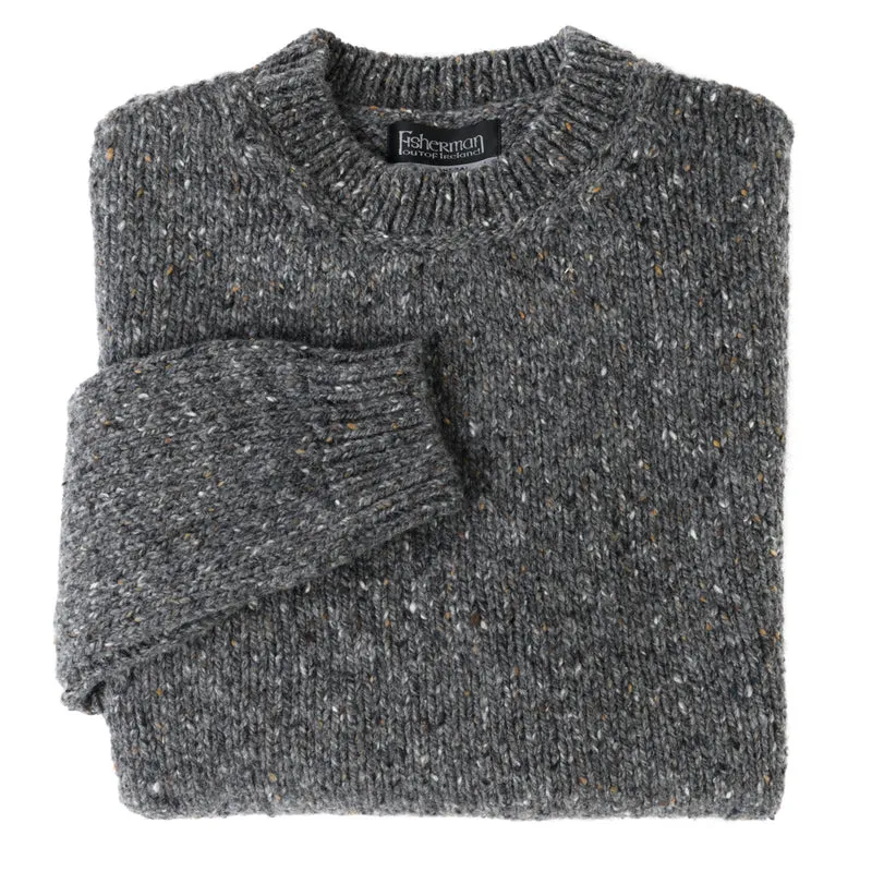 Rundhalspullover, Grey Stone