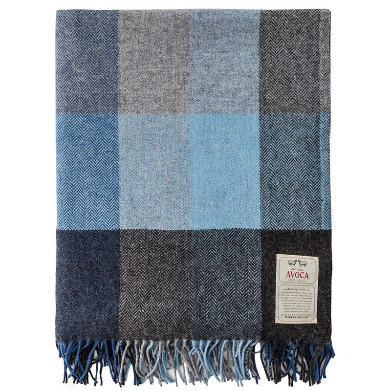 Lambswooldecke „DENIM“