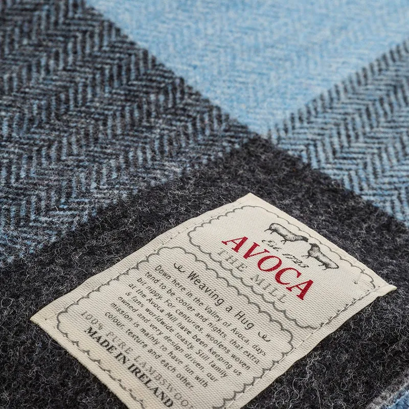 Lambswooldecke „DENIM“