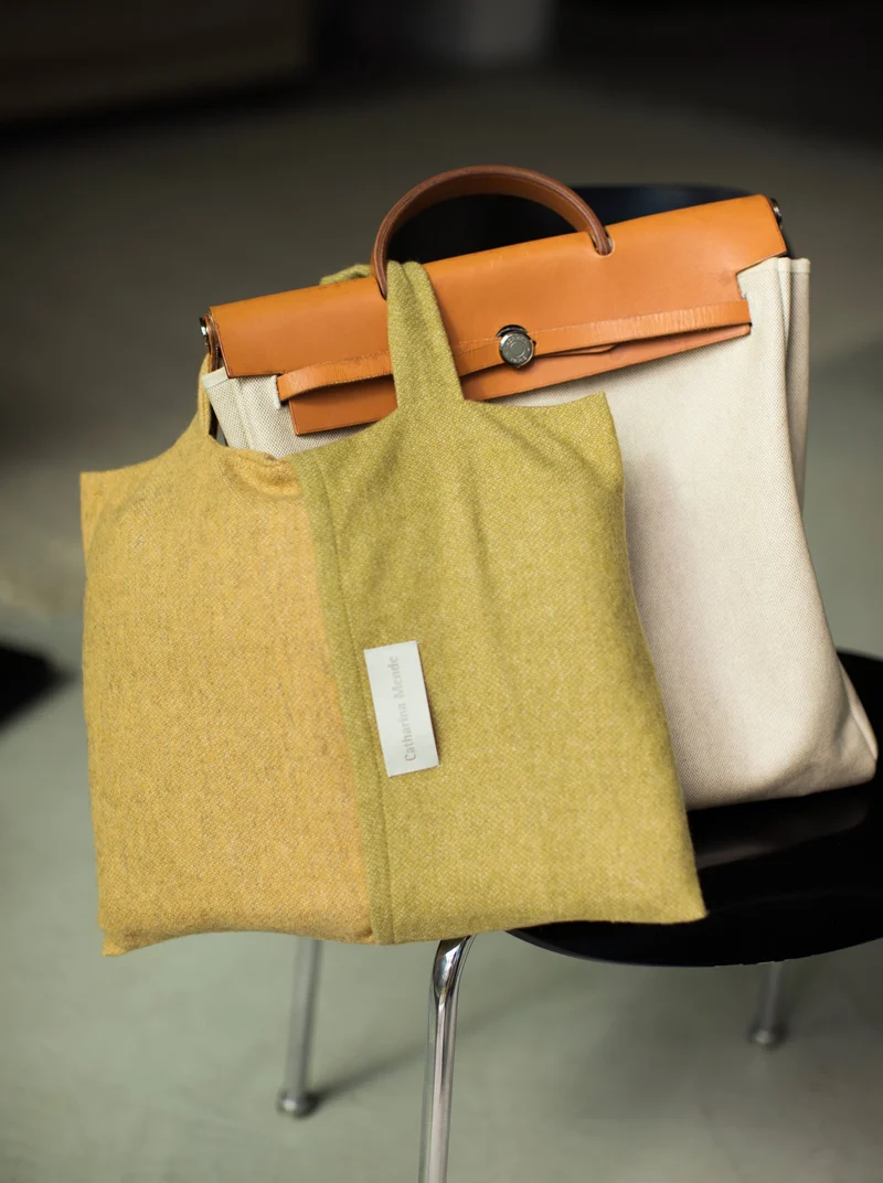 Reisedecke "Light Companion" aus Yak und Merino "Corn Husk"