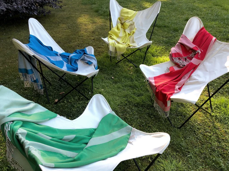 Schal "Organic Shape x Green"