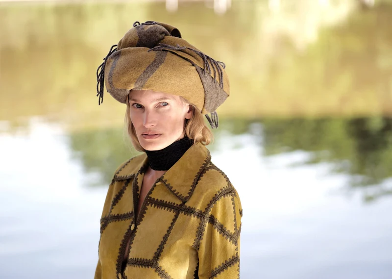 Reisedecke "Light Companion" aus Merino und Yak "Golden Tortoise" mit oder ohne Griff
