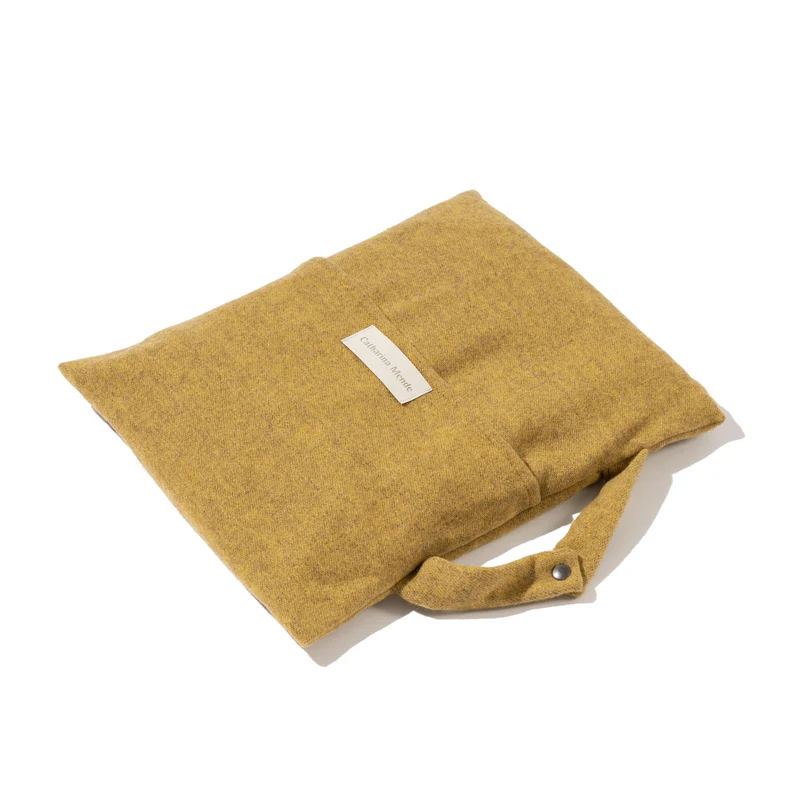 Reisedecke "Light Companion" aus Merino und Yak "Golden Tortoise" mit oder ohne Griff