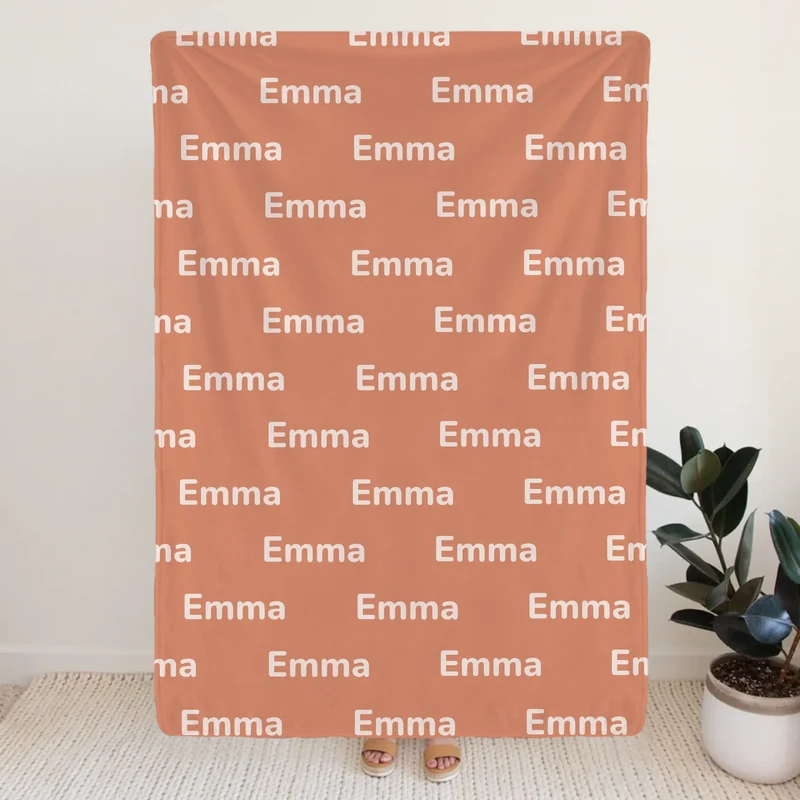Personalisierte Decke mit Namen - Namensdecke