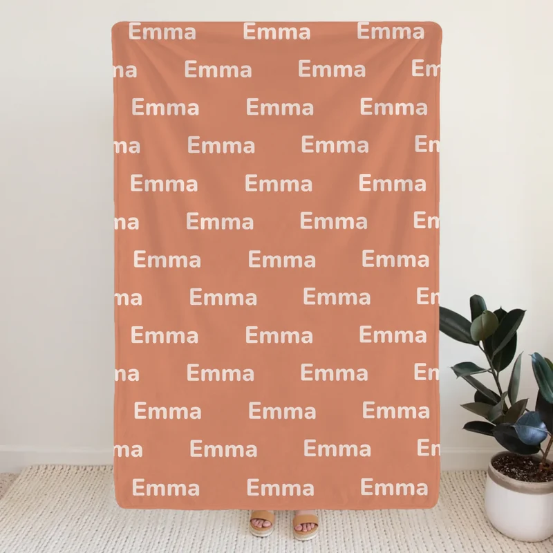 Personalisierte Decke mit Namen - Namensdecke