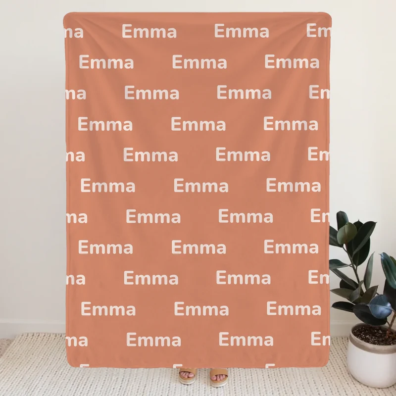 Personalisierte Decke mit Namen - Namensdecke
