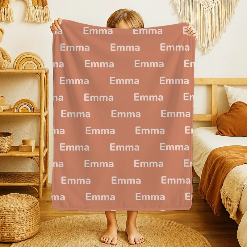 Personalisierte Decke mit Namen - Namensdecke